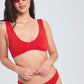 Lined Bustier Bikini Set - Red