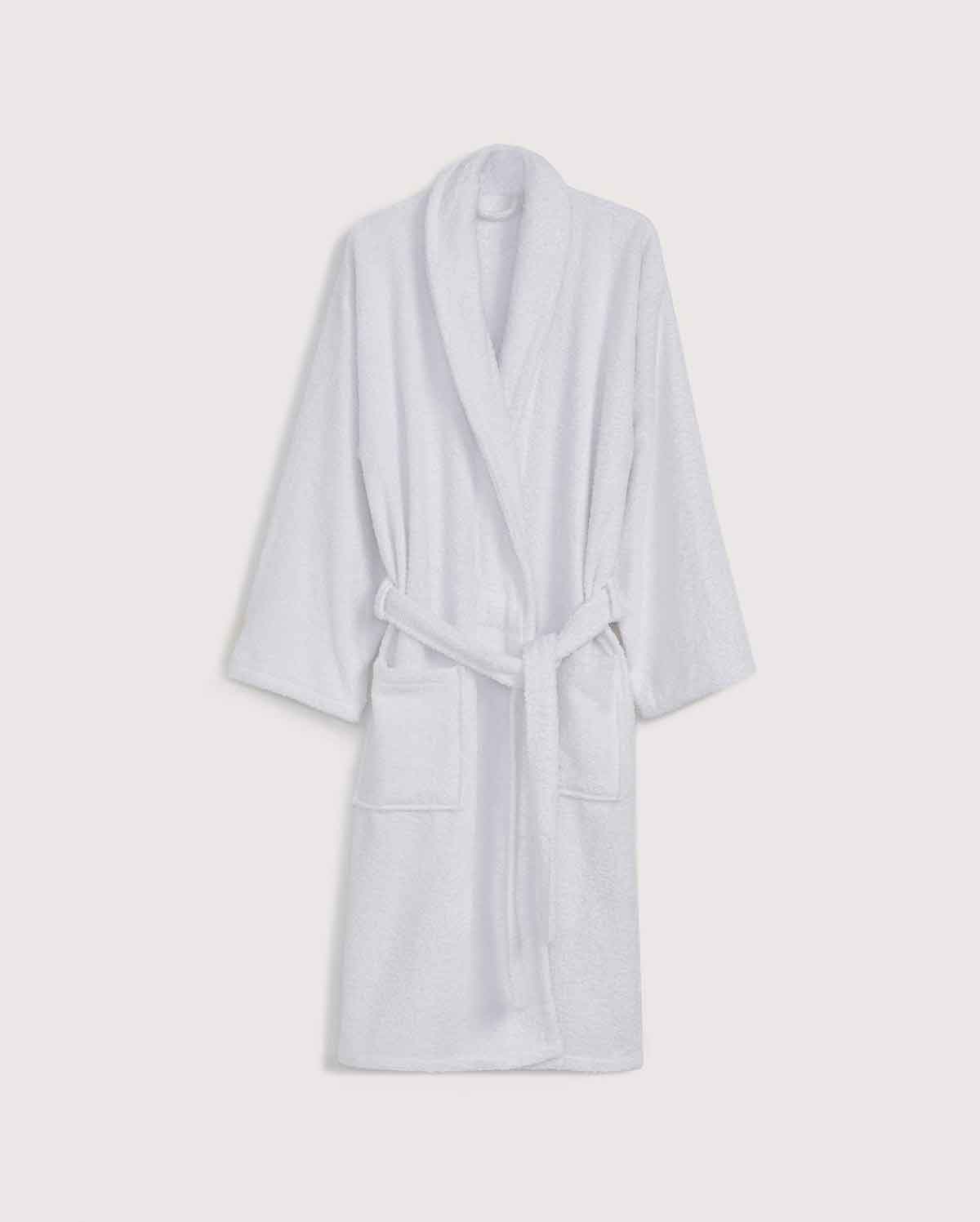 Cotton Bathrobe - White