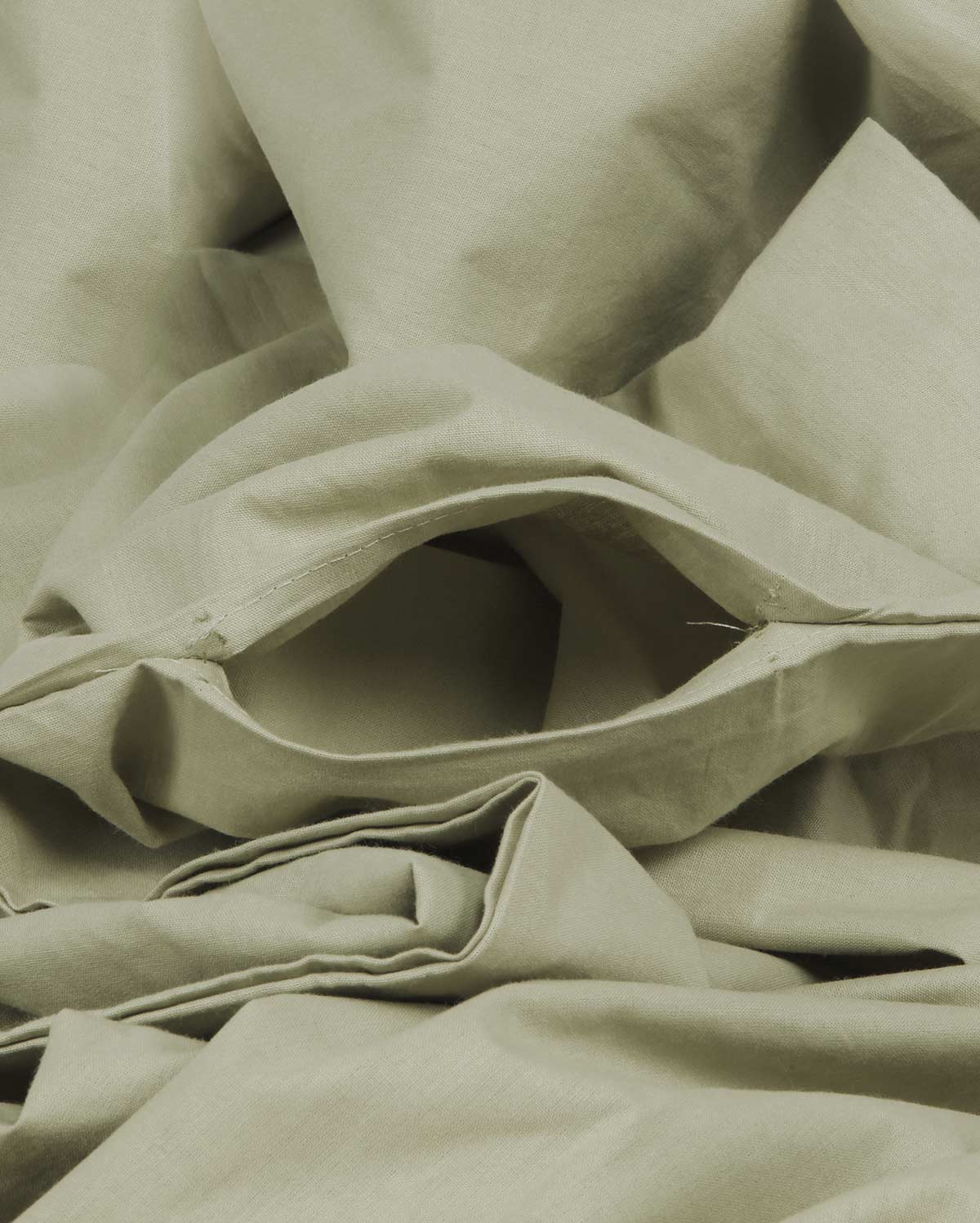 Classic Percale Duvet Cover- Sage Green