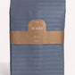 Sateen Stripe - Duvet Cover Set - Dark Grey