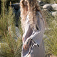 Cocoon Cotton Poncho-Lilac