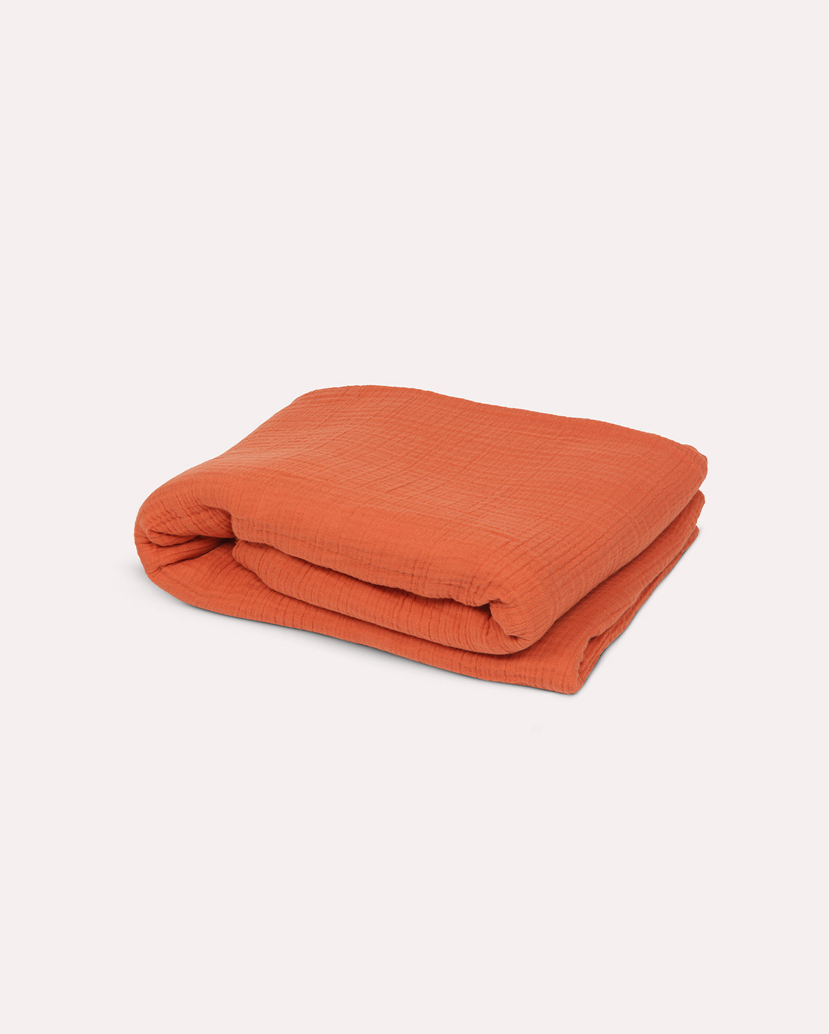 Mollis Muslin Cotton Blanket - Terracotta