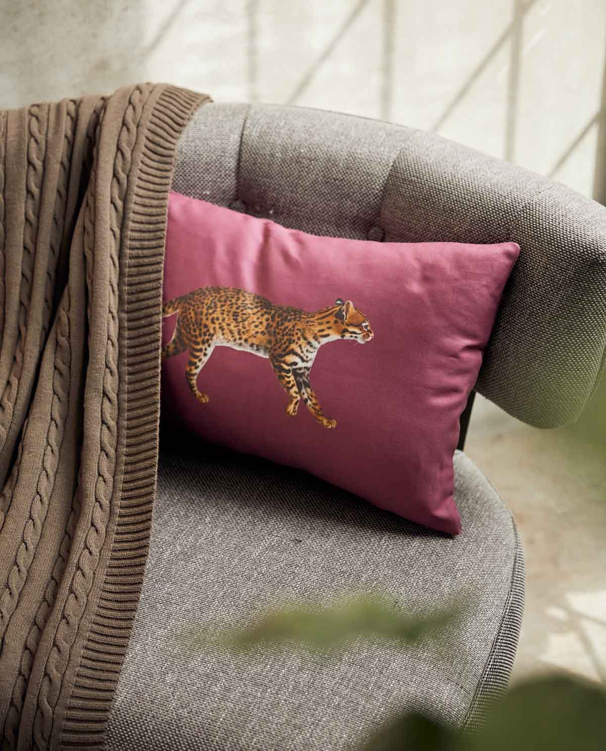 Zanzibar Cushion Cover - Burgundy - Ocoza