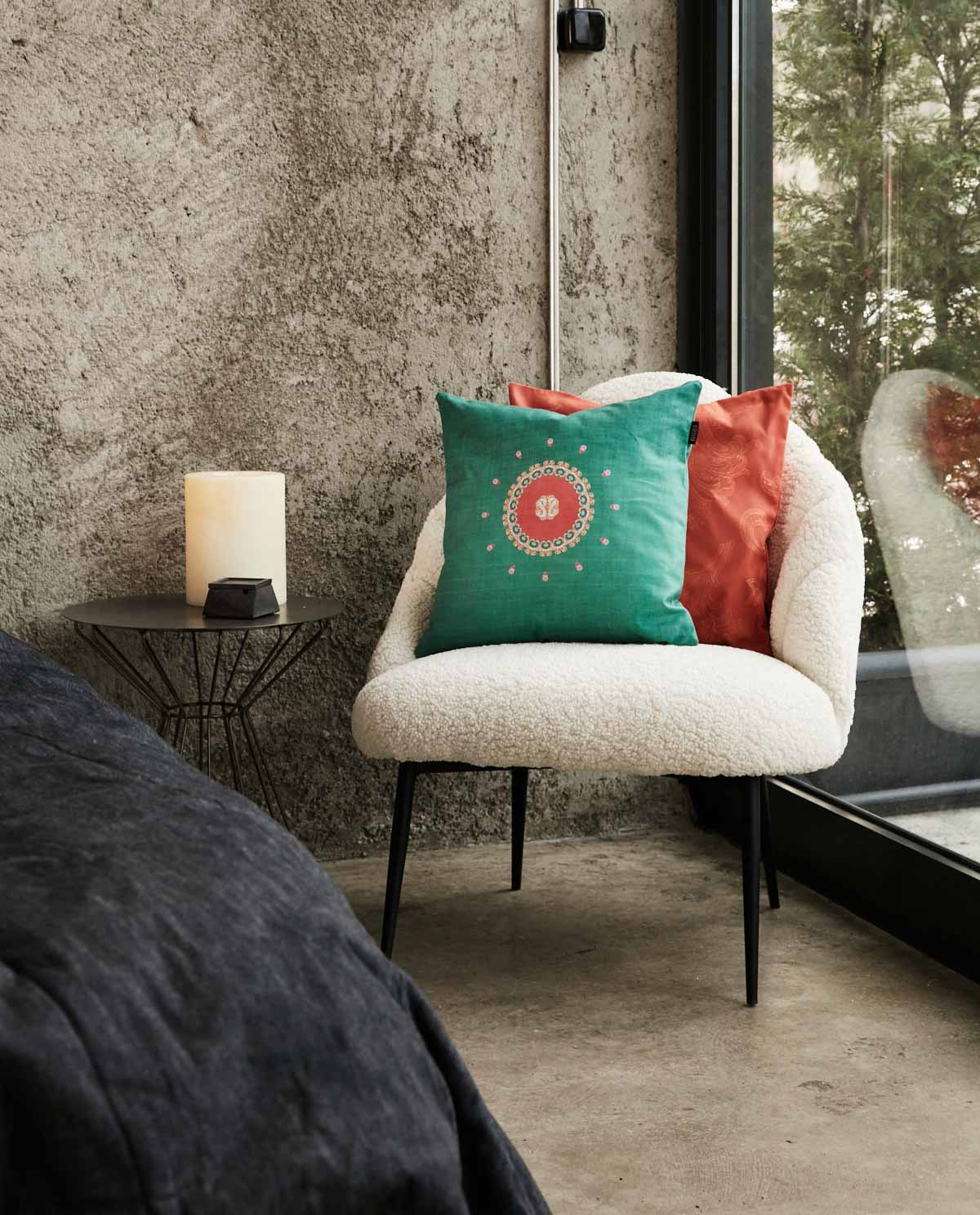 Boho Cushion Cover - Mint - Ocoza