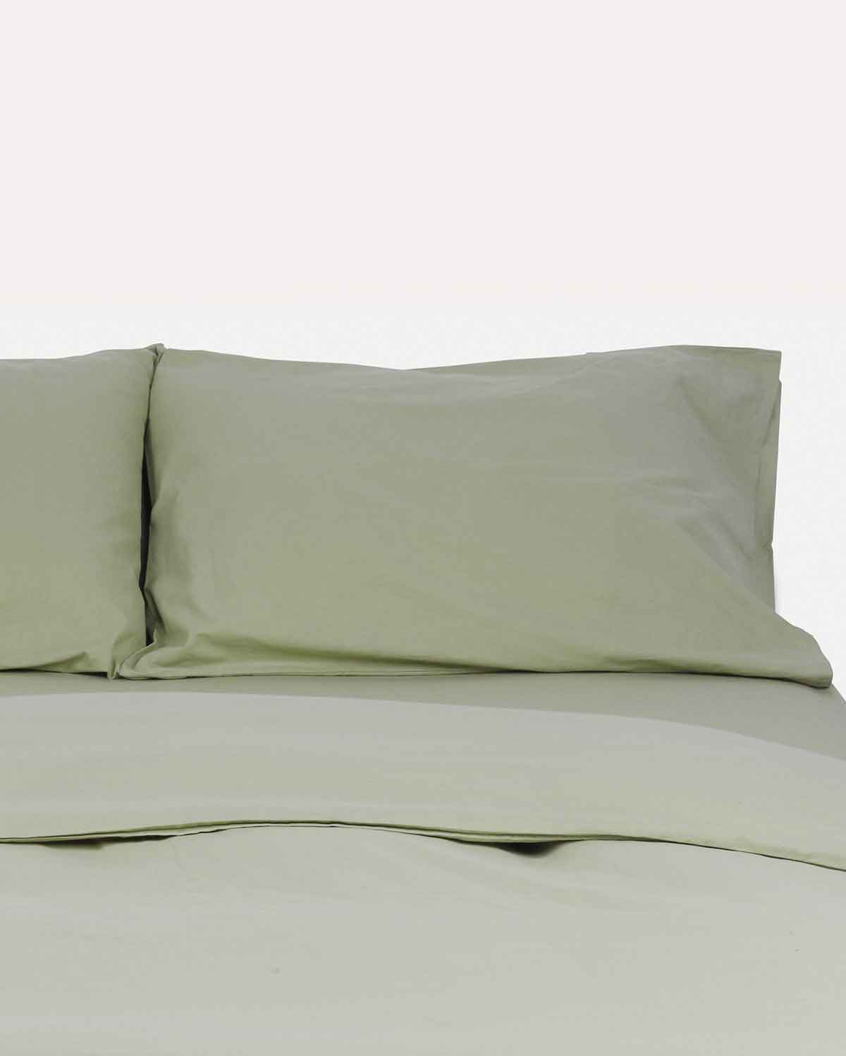 Classic Percale - Core Bedding Set - Sage Green