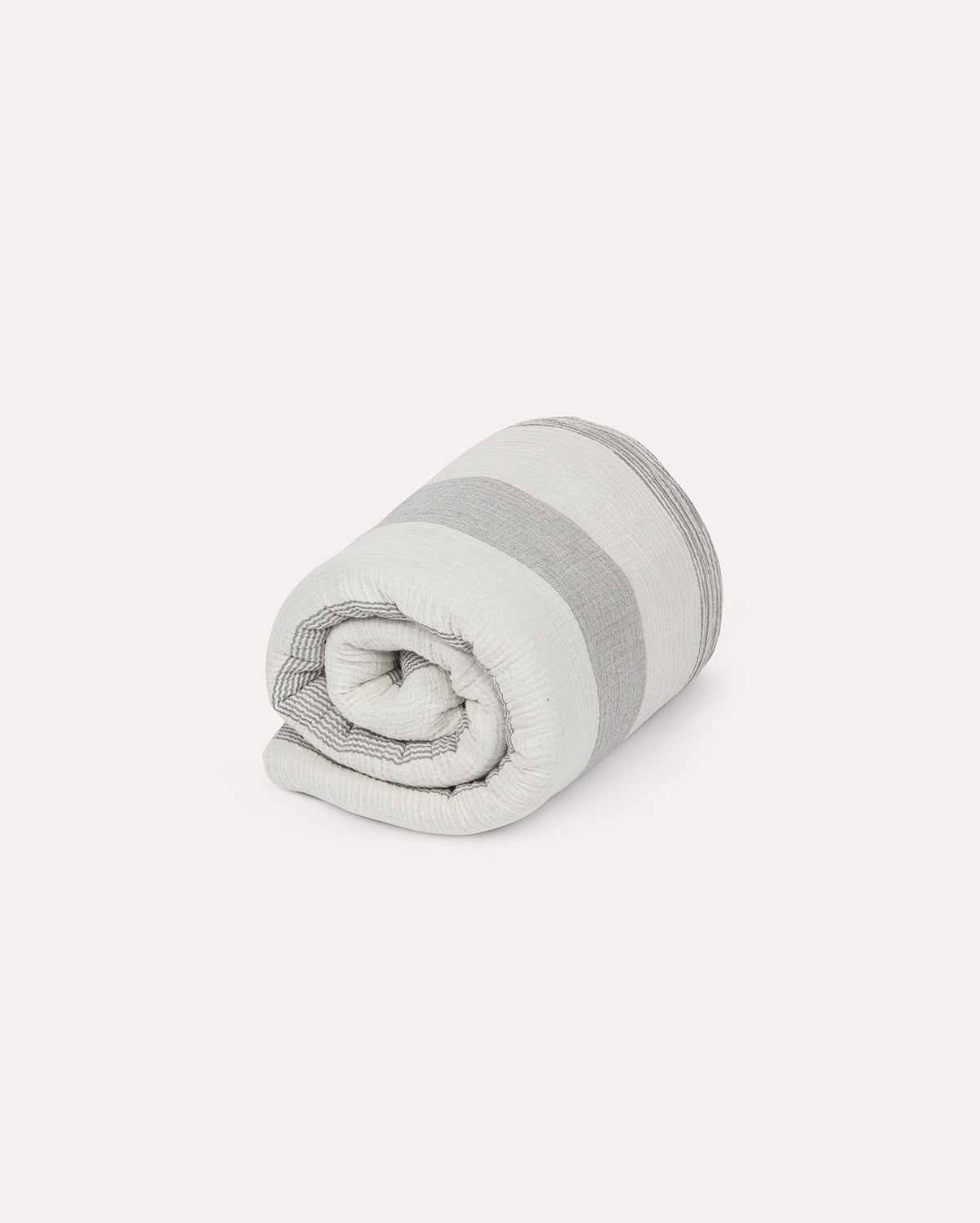 Mollis Muslin Cotton Blanket - White Striped