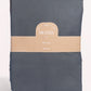 Classic Percale Duvet Cover- Anthracite with White Piped Edge