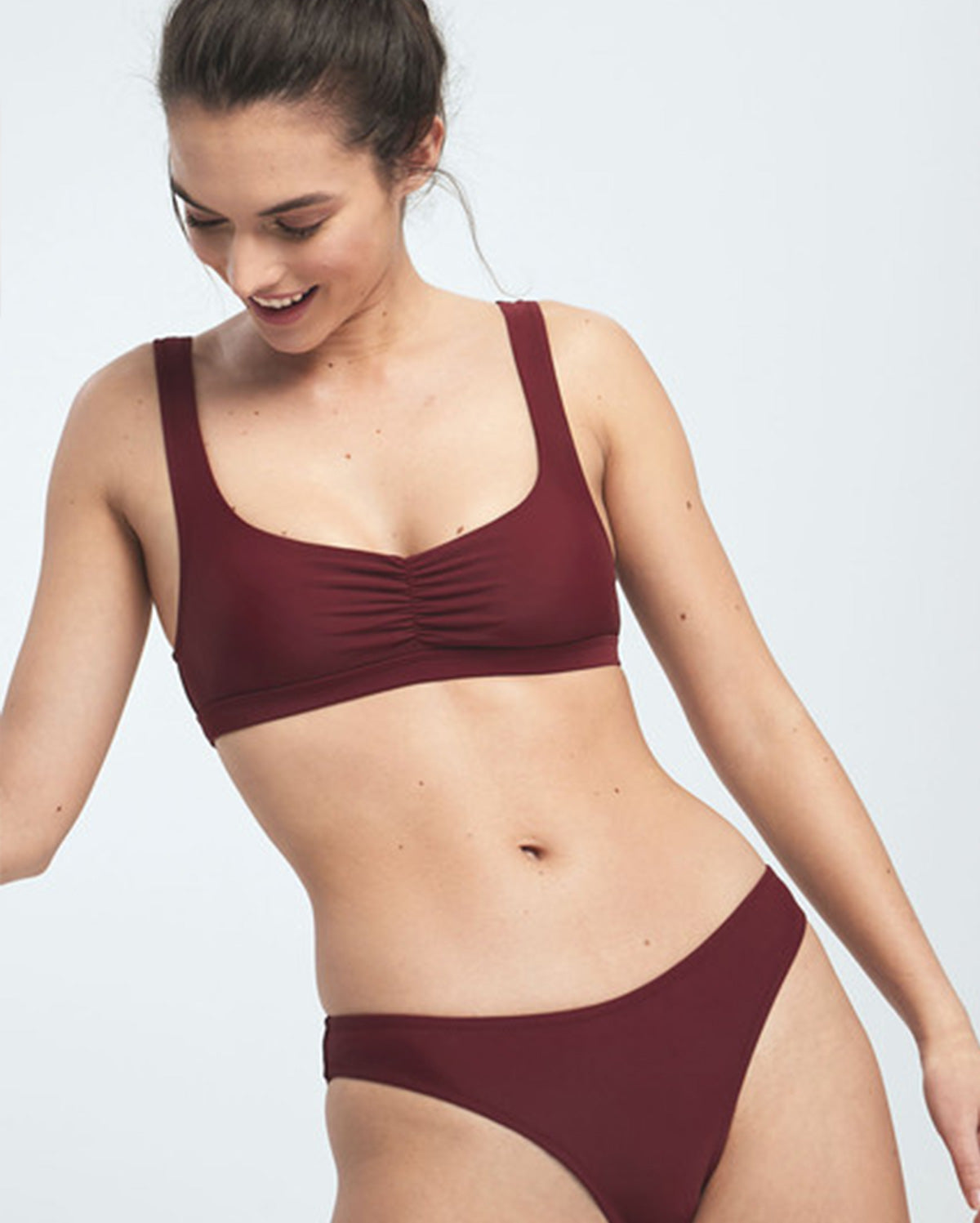 Padded Bikini Set - Maroon