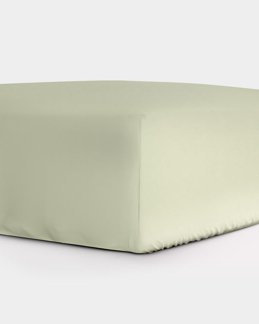 Classic Percale Fitted Sheet- Sage Green