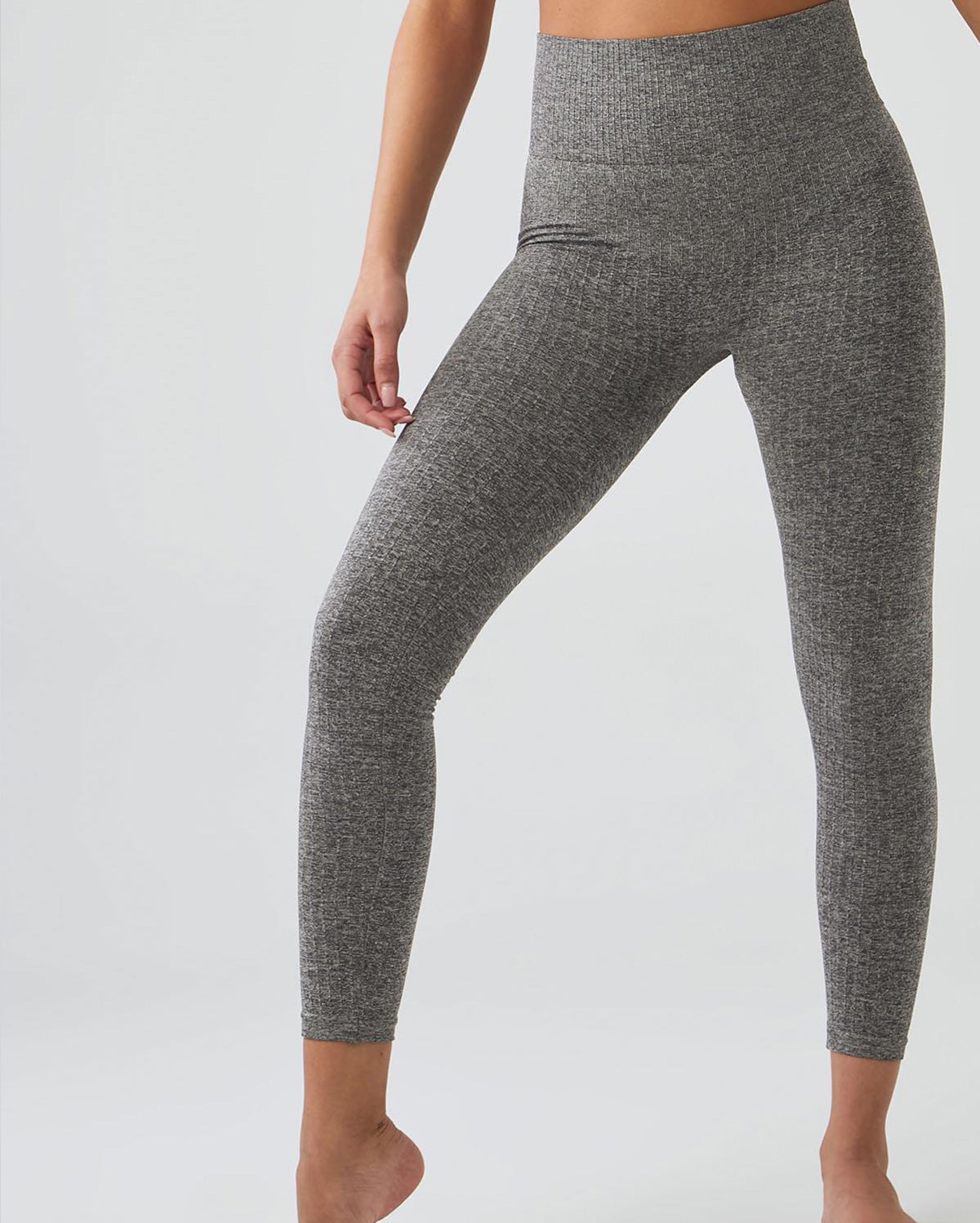 High Waist Leggings - Grey