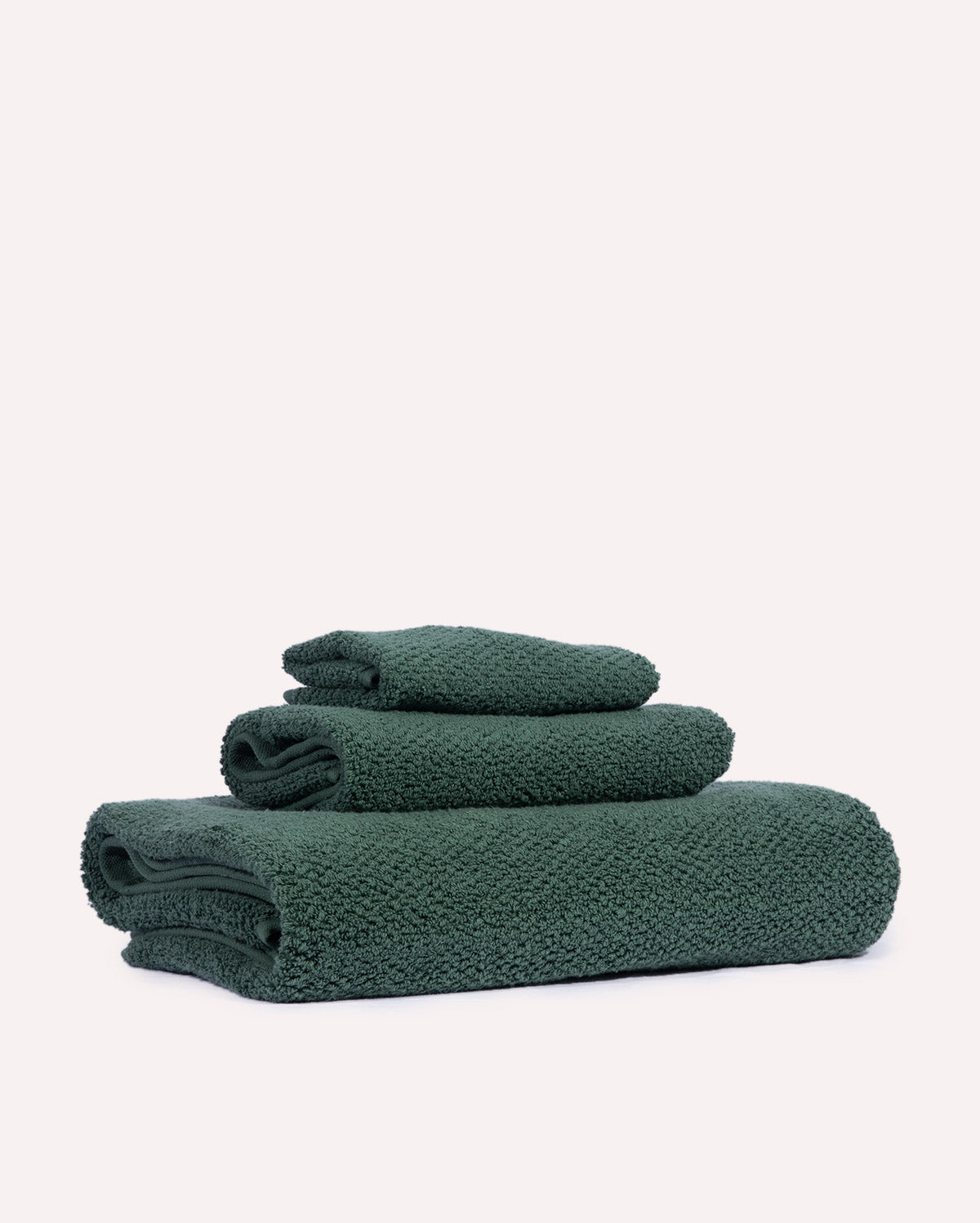 Willow Cotton Towel Set - Green (3 Towels)