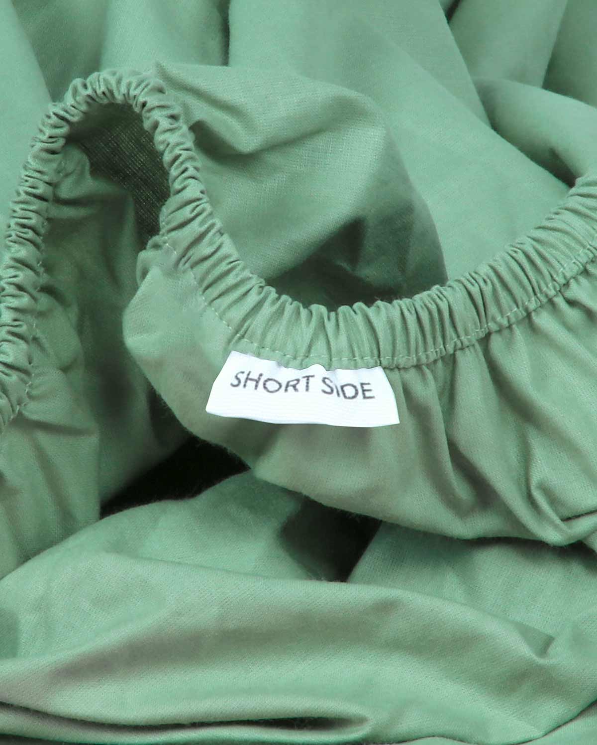 Classic Percale Fitted Sheet- Jade Green