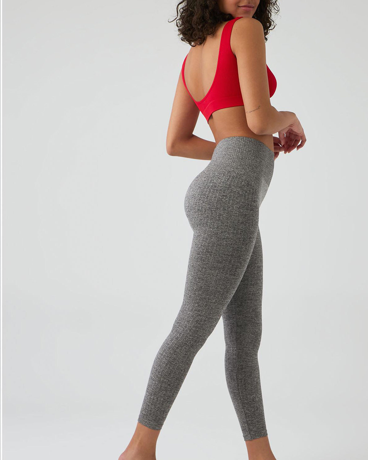 High Waist Leggings - Grey