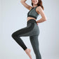 Seamless Legging Bustier Set - Green