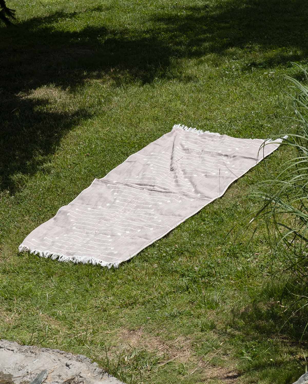 Cotton Southwestern Peshtemal Towel - Wine