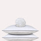 Classic Percale - Fitted Sheet Set- White with Anthracite Piped Edge