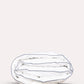 Classic Percale - Duvet Cover Set- White with Navy Blue Pipe Edge