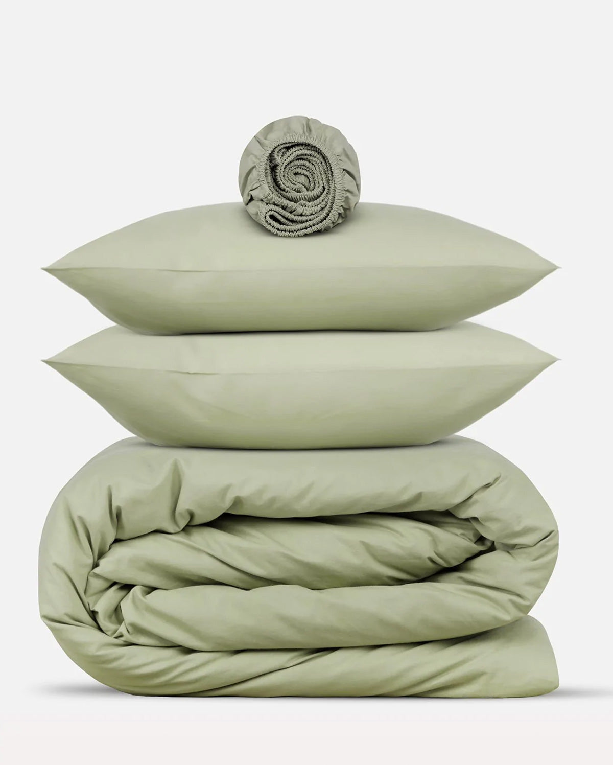 Classic Percale - Core Bedding Set - Sage Green