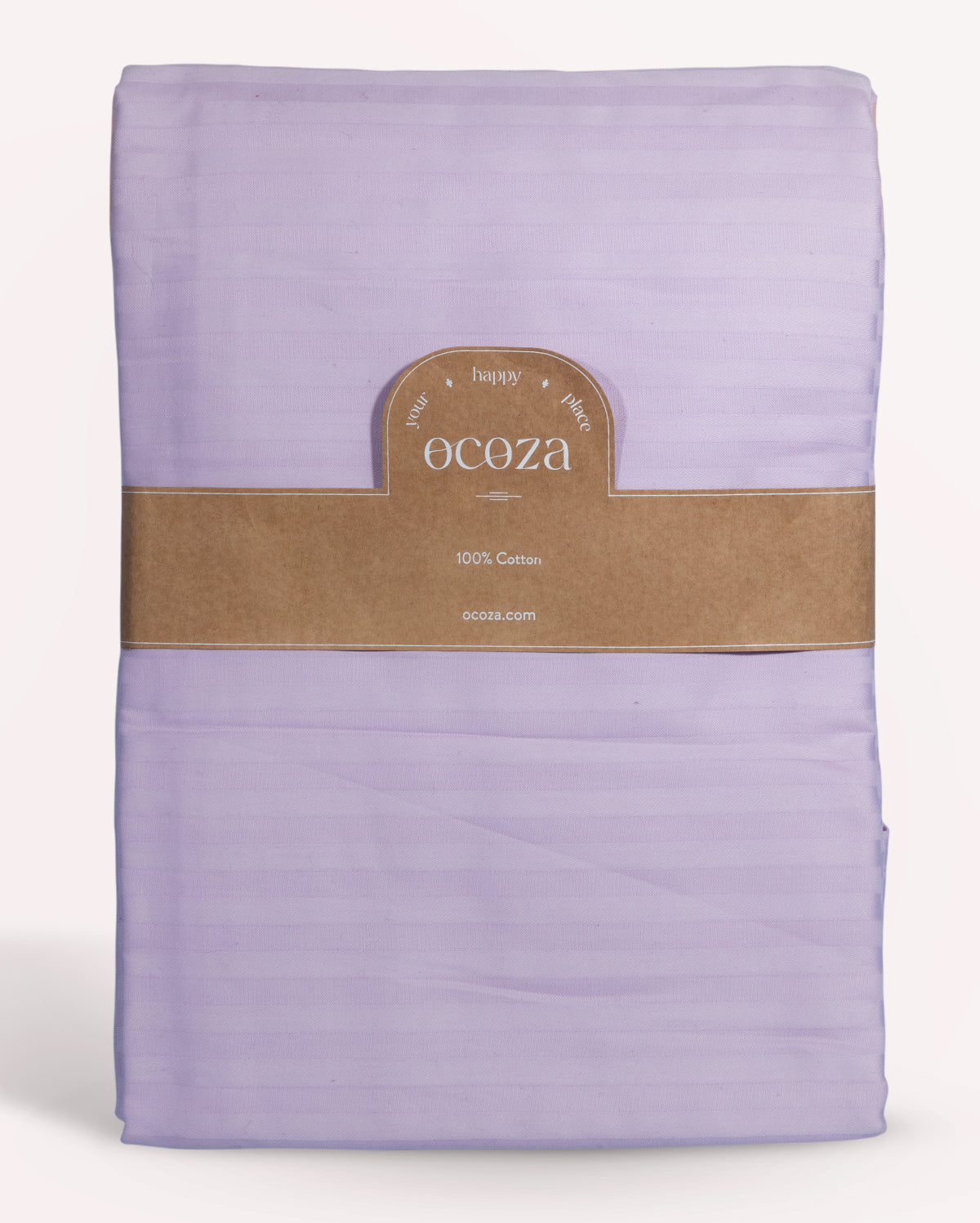 Sateen Stripe Duvet Cover - Lilac