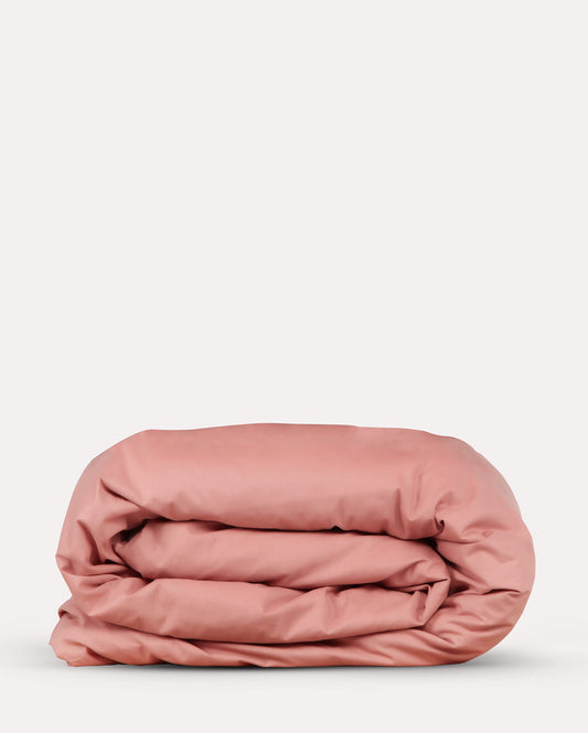 Classic Percale Duvet Cover- Peach