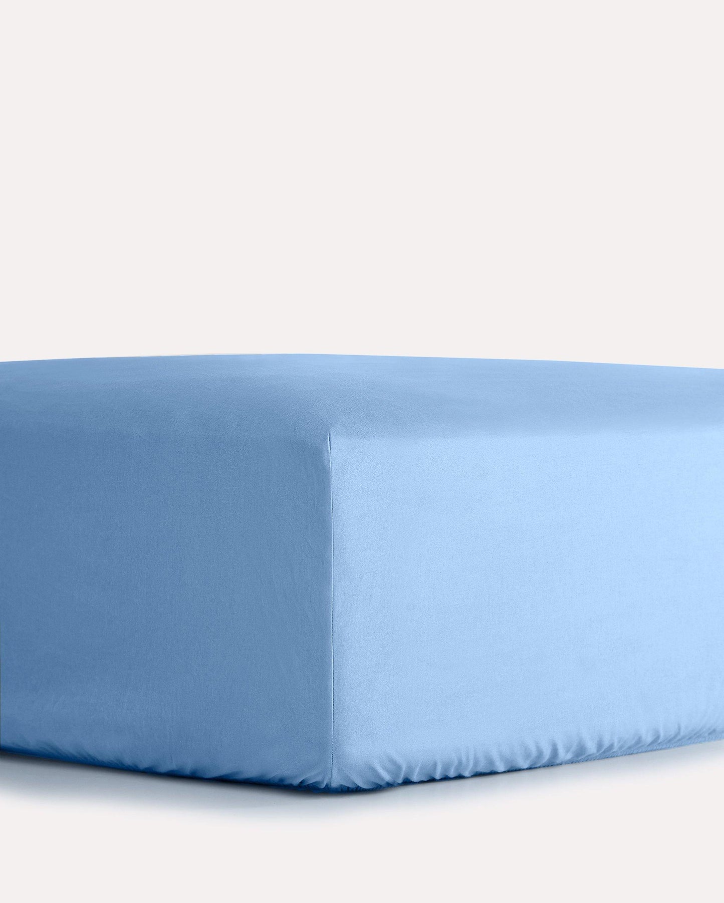 Lavish Sateen Fitted Sheet - Blue - Ocoza