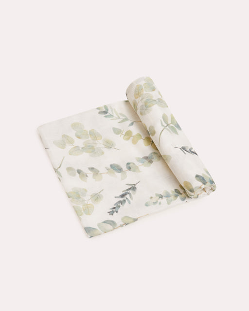 Eucalyptus Muslin Baby Cloth - White & Mint - Ocoza