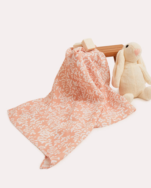 Ivy Muslin Baby Cloth - Salmon - Ocoza