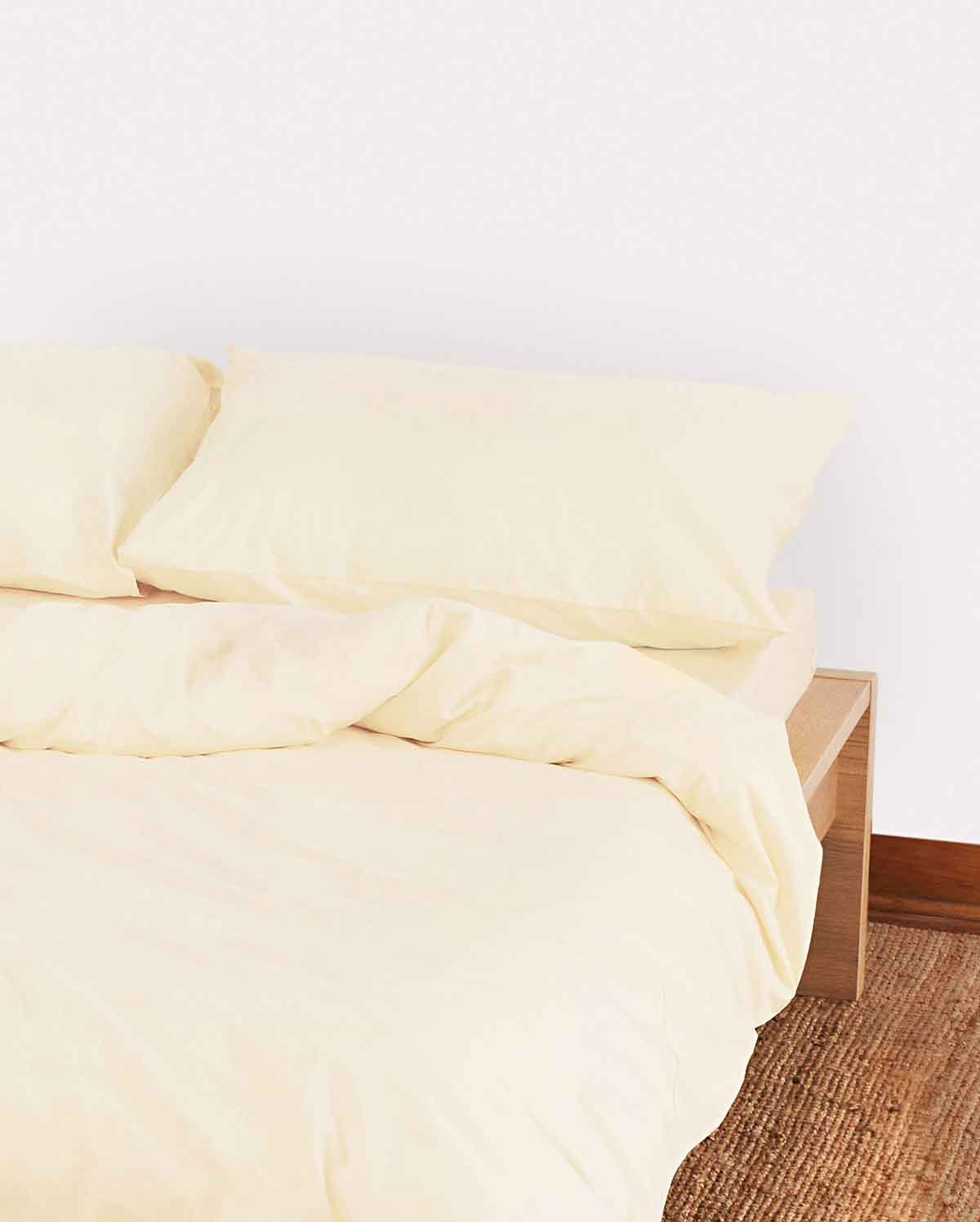 Classic Percale - Duvet Cover Set - Cream