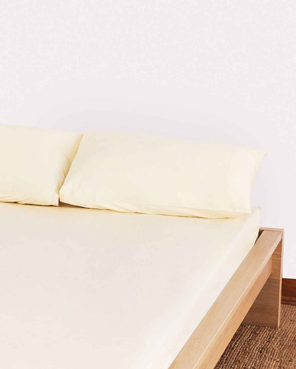 Classic Percale Pillowcase 2pcs - Cream