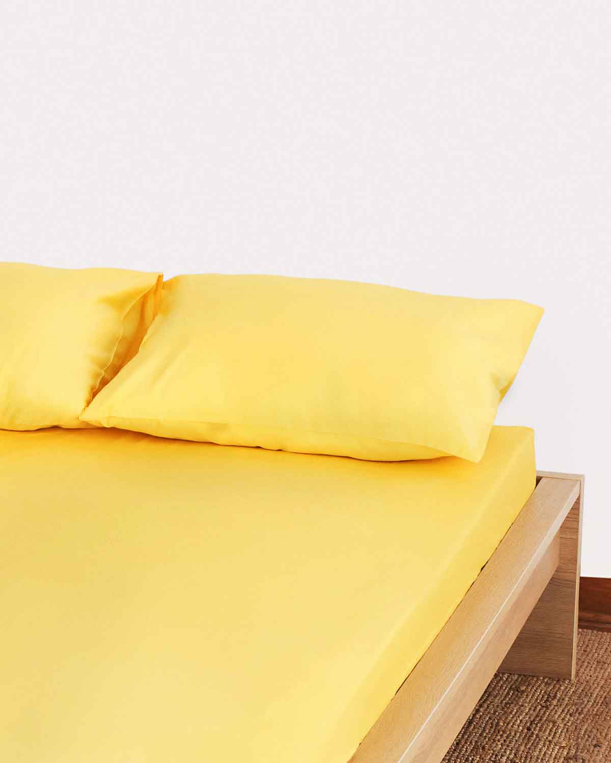 Lavish Sateen Pillowcase 2pcs - Yellow