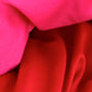 Reversible Sateen Duvet Cover - Fuchsia & Red