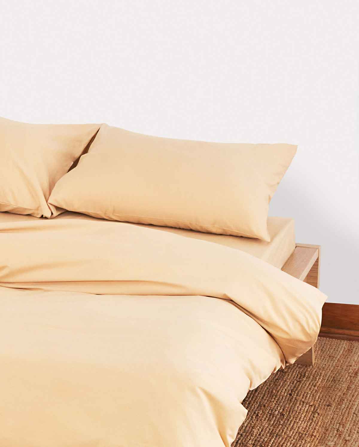 Classic Percale Duvet Cover - Creme Brule