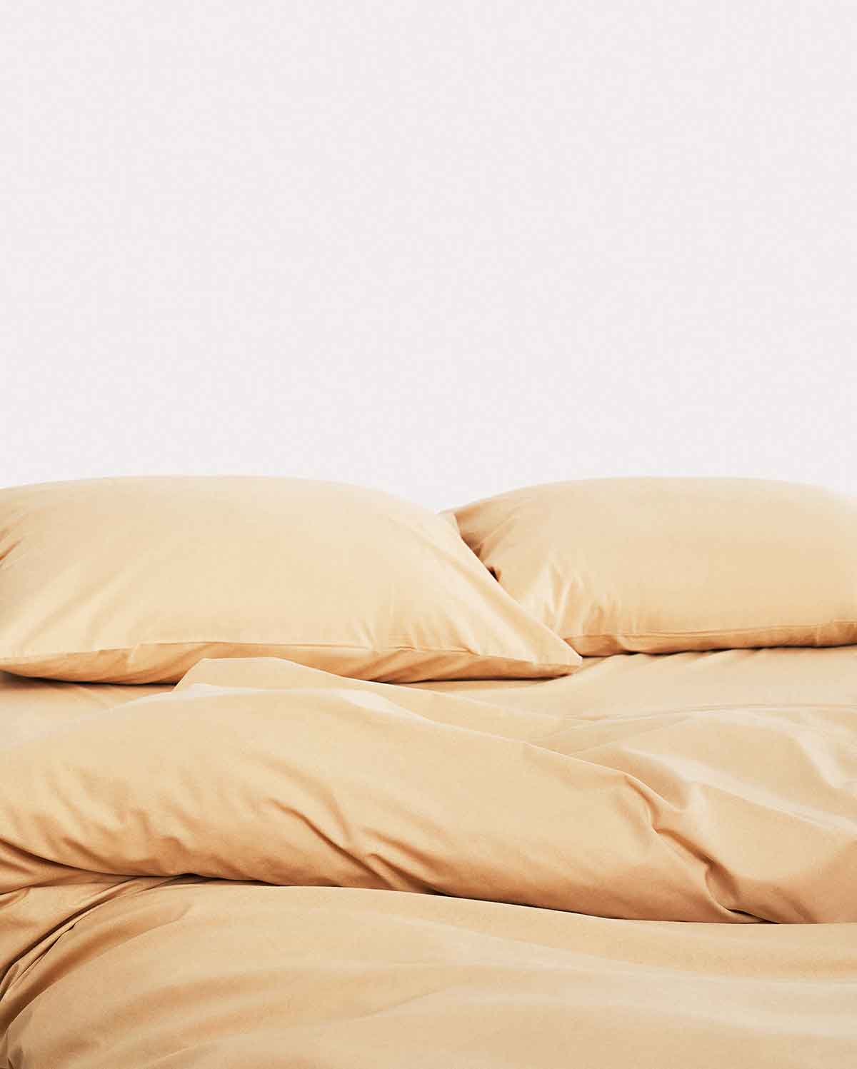 Classic Percale Pillowcase 2pcs - Creme Brule