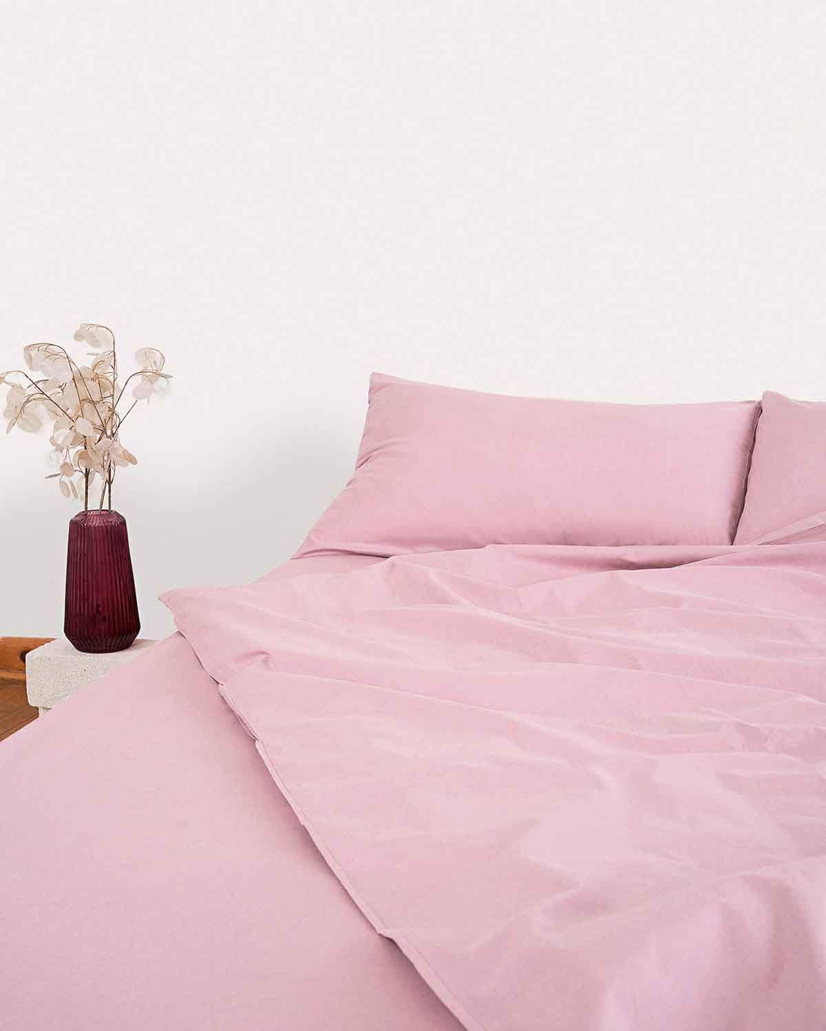 Classic Percale - Duvet Cover Set - Pink