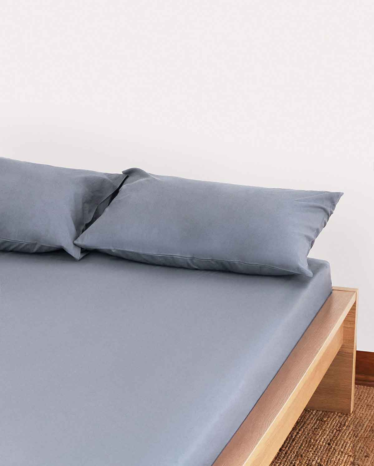 Classic Percale Pillowcase 2pcs - Dark Grey