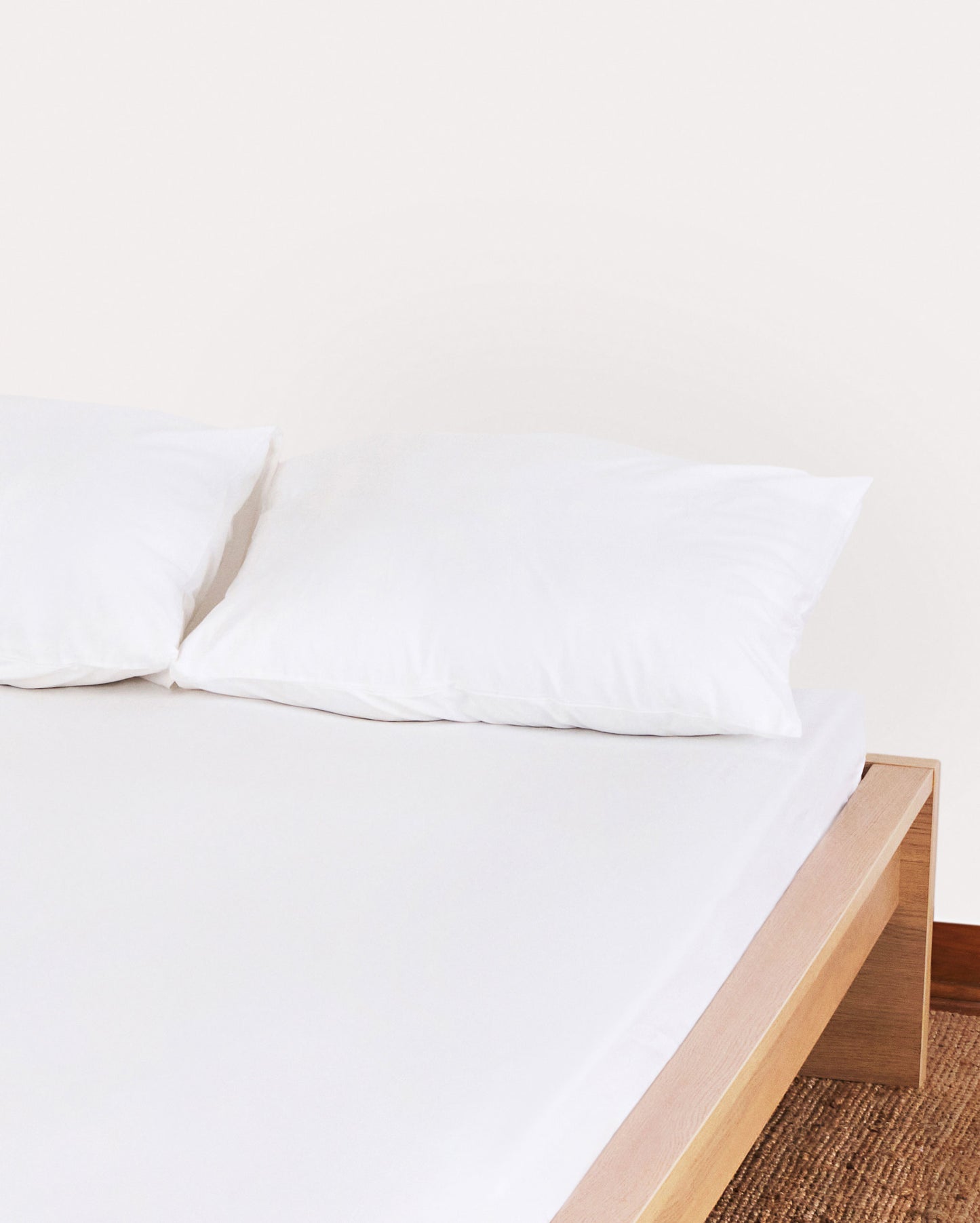 Classic Percale Fitted Sheet - White