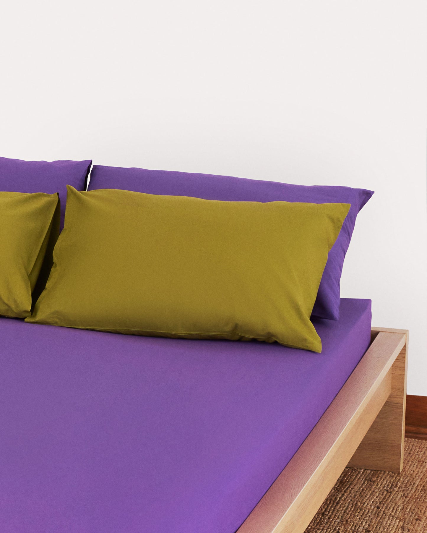 Classic Percale Fitted Sheet - Purple