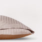 Sateen Stripe Duvet Cover Set - Cappuccino