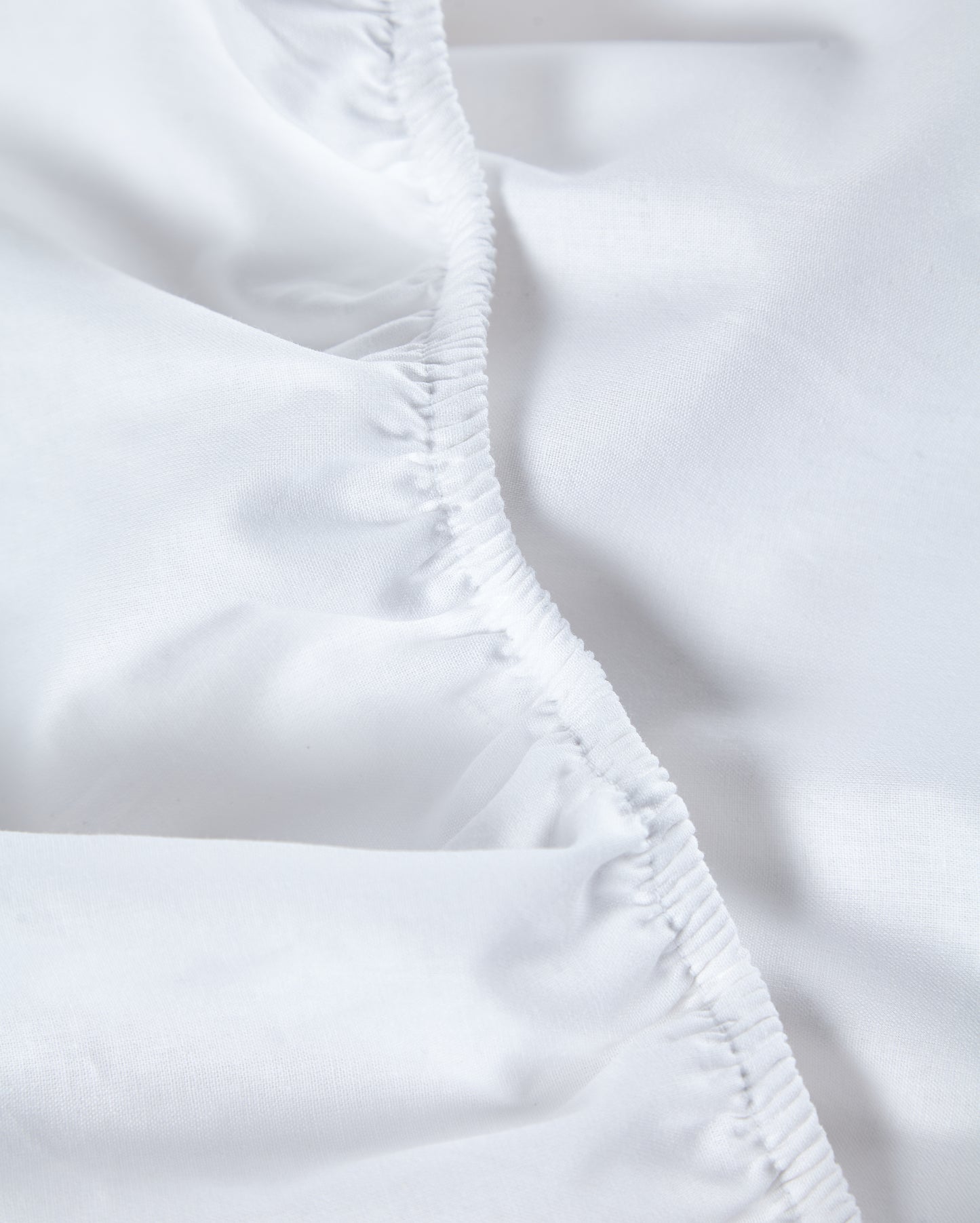 Classic Percale - Core Bedding Set - White with Peach Piped Edge