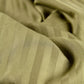 Sateen Stripe Flat Sheet - Oil Green