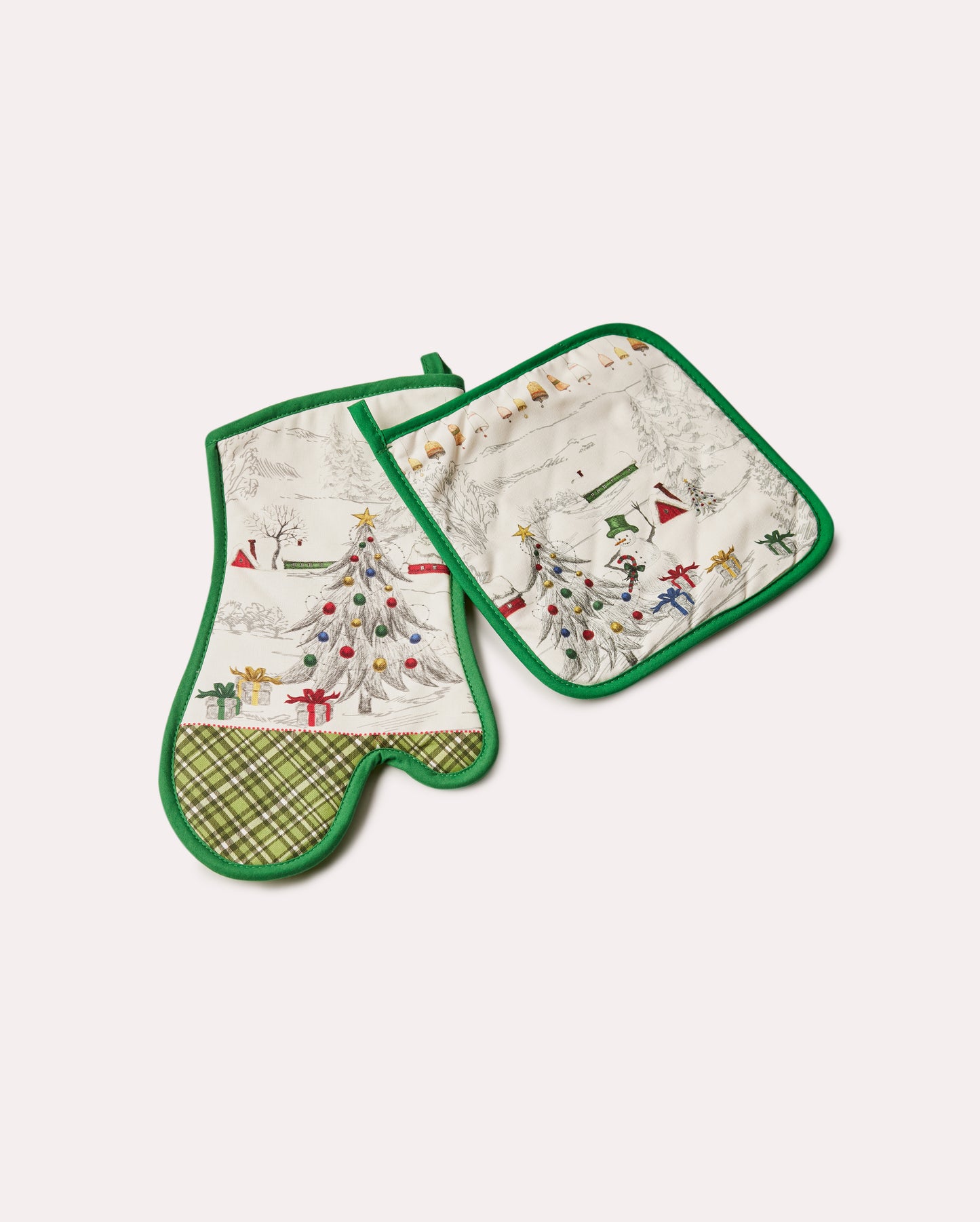 Christmas Tree Oven Mitt - White - Ocoza