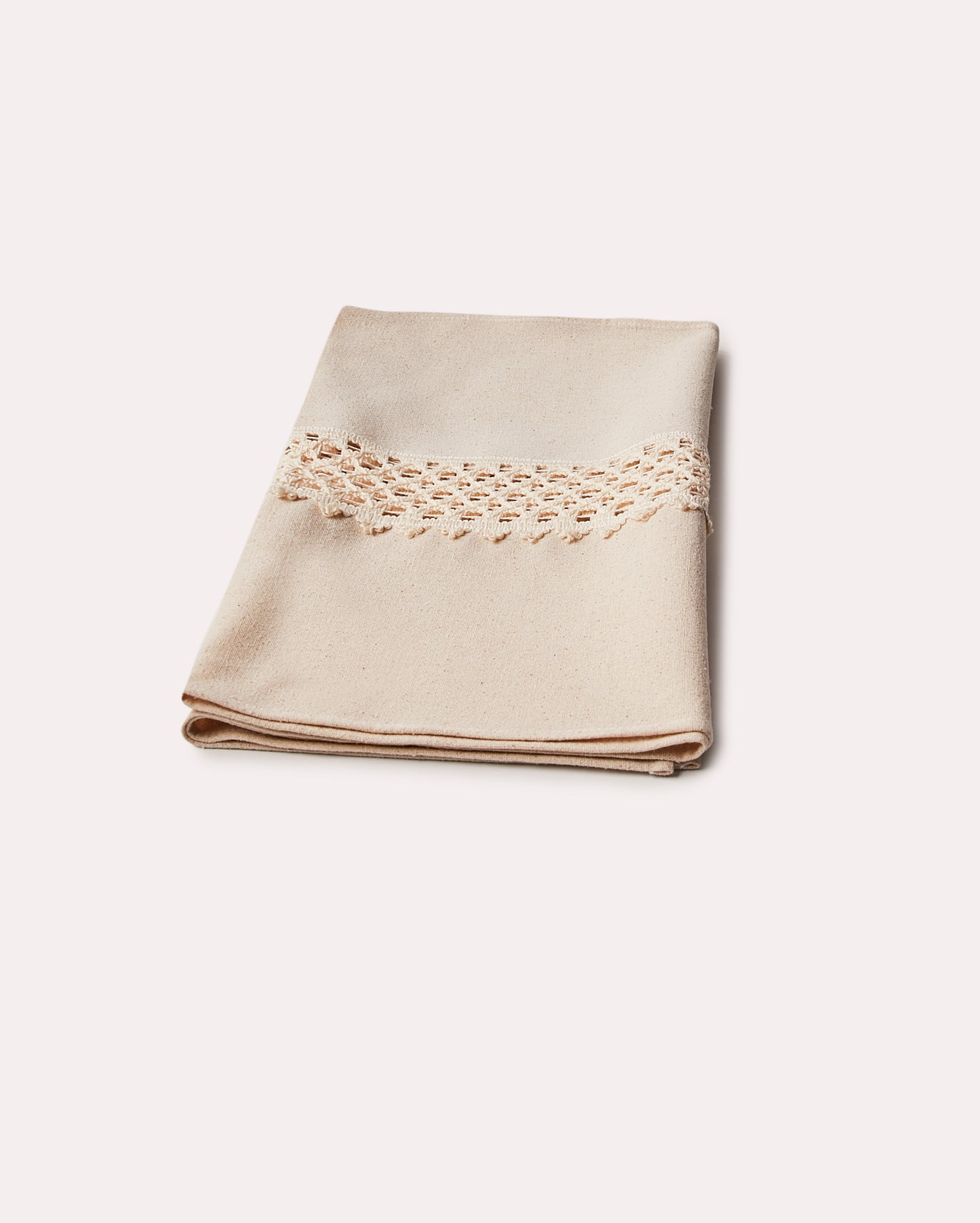 Lace Linen Runner - Natural - Ocoza