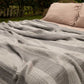 Mollis Muslin Cotton Blanket - White Striped