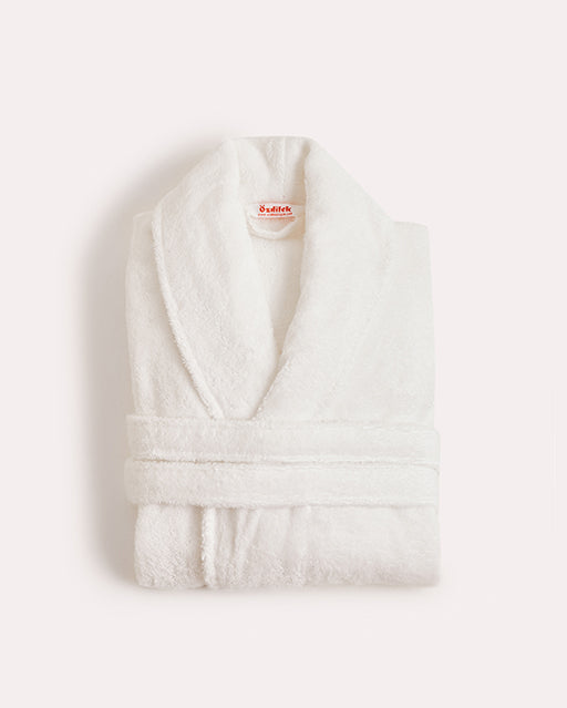 Spa Cotton Bathrobe - White - Ocoza