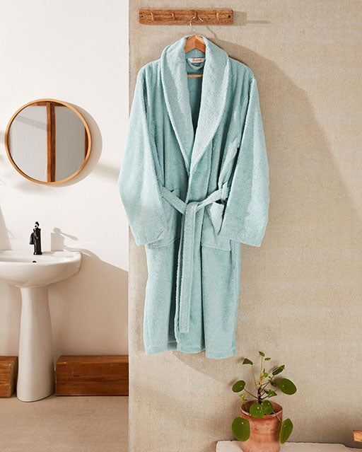 Spa Cotton Bathrobe - Green - Ocoza