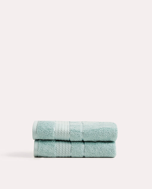 Spa Cotton Bathrobe Set 3 pcs - Green - Ocoza