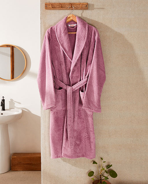 Spa Cotton Bathrobe - Lilac - Ocoza