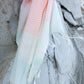 Lotus Cotton Peshtemal Towel - Pink & Mint