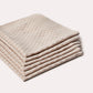 Gingham Cotton Tea Towel 6 pcs - Brown - Ocoza