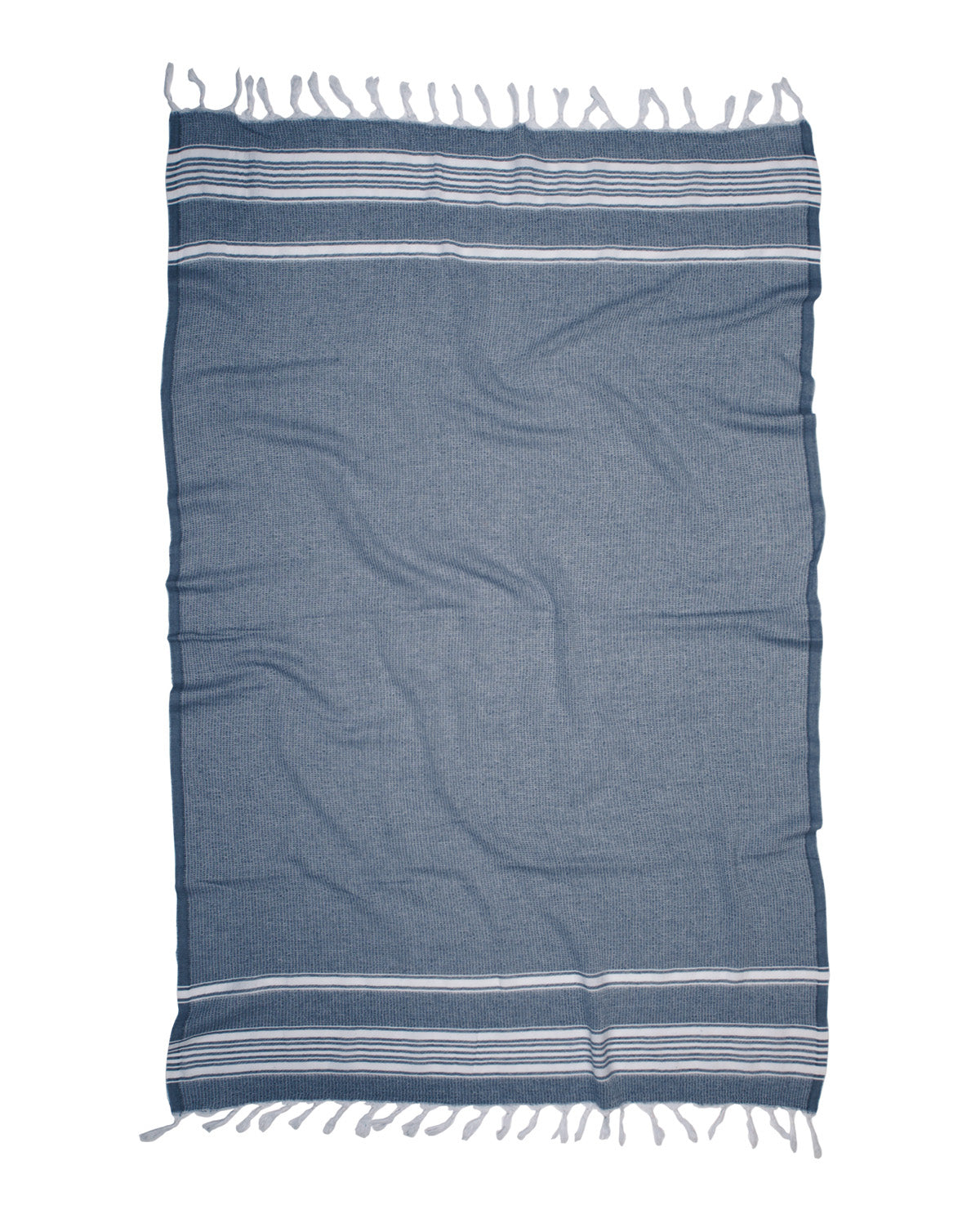 Recycled Cotton Peshtemal Towel - Navy Blue